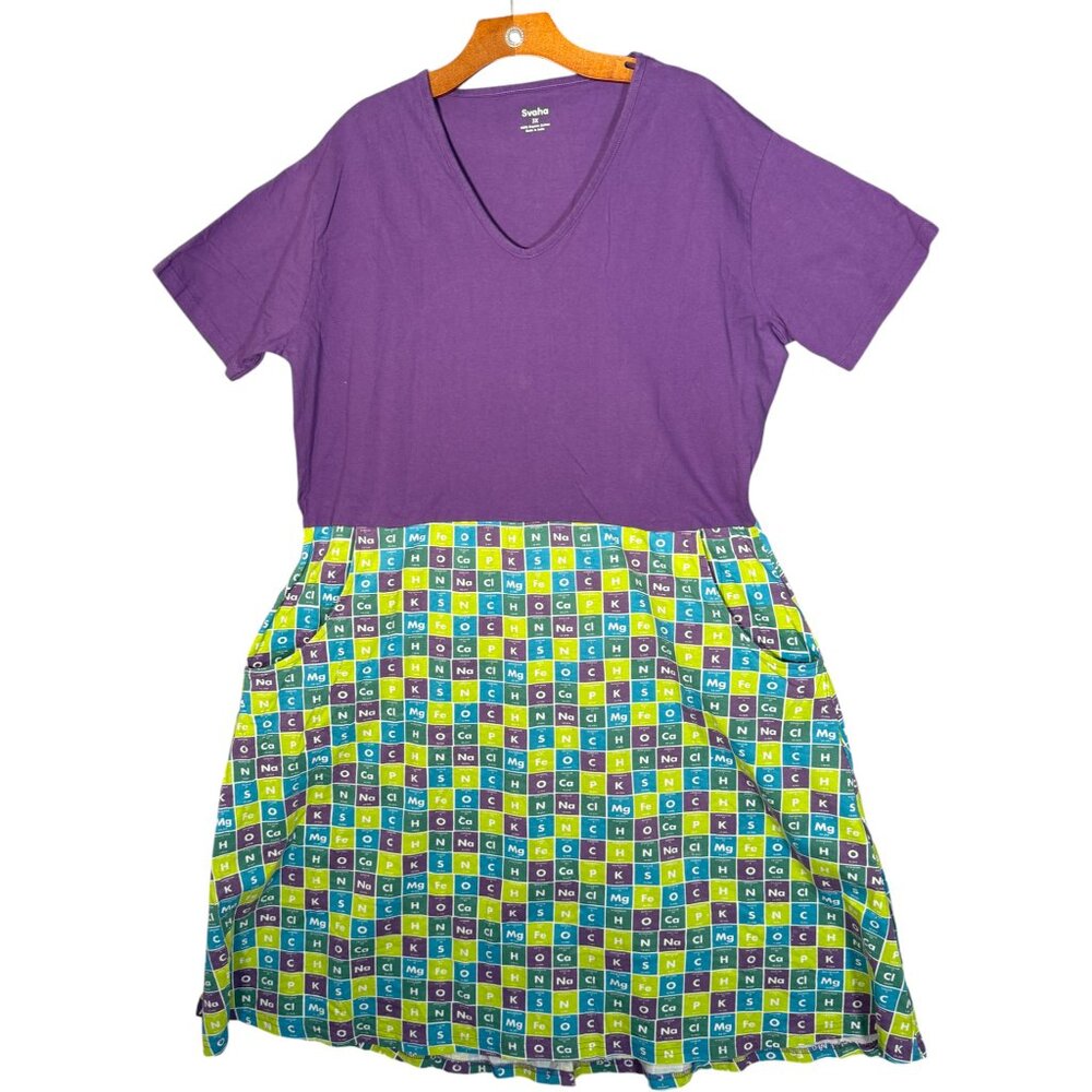 Svaha Organic Cotton Periodic Table Dress Science Teacher 3x